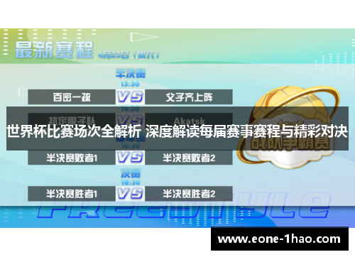 世界杯比赛场次全解析 深度解读每届赛事赛程与精彩对决